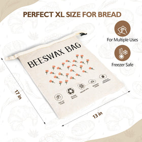 CMACAIV 3D beeswax bread bag elegant design enhances kitchen storage