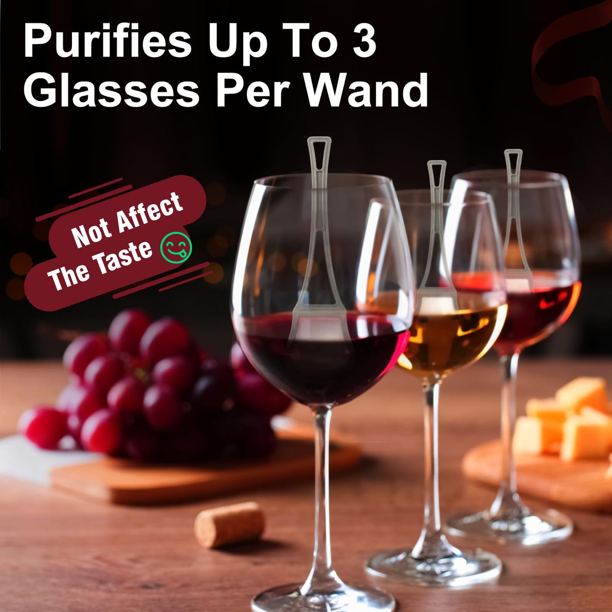 Cmefire wine wand filter air-aeration demonstrates improved wine expression without overpowering notes