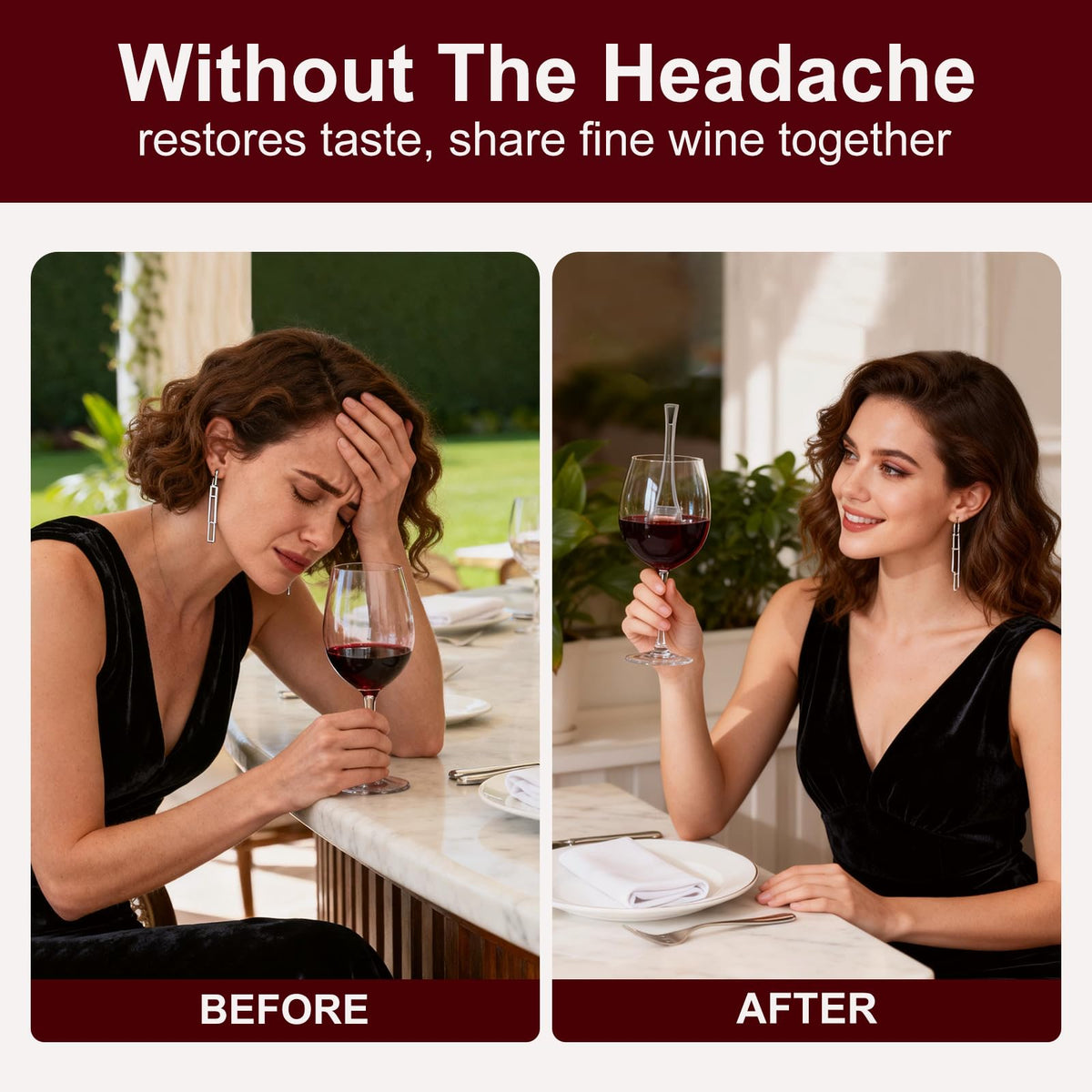 Cmefire wine wand filter portable-design supports social gatherings and gifting