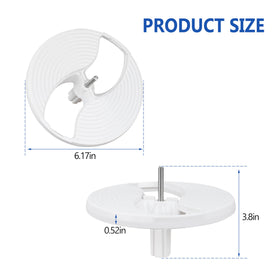 CMENINCY 7051-145 disc holder for Braun K600/K650/K700 supports quick swaps.