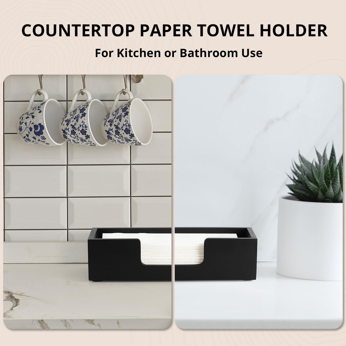 CMLKLZD compact countertop dispenser with visible towel levels for timely refills.