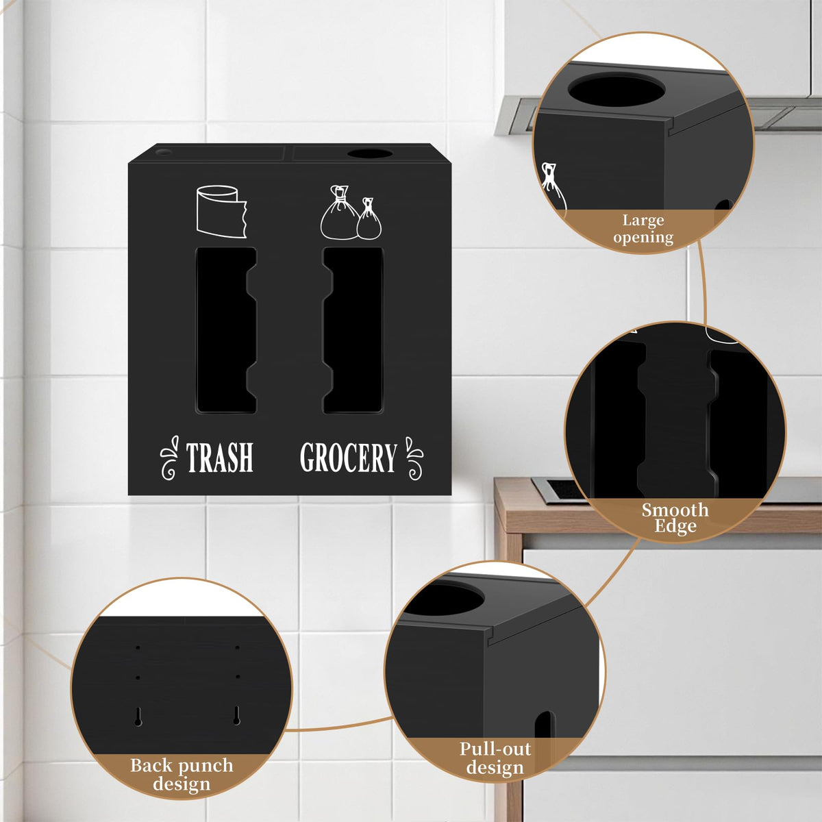 Smooth wood finish adds a premium touch to kitchens.