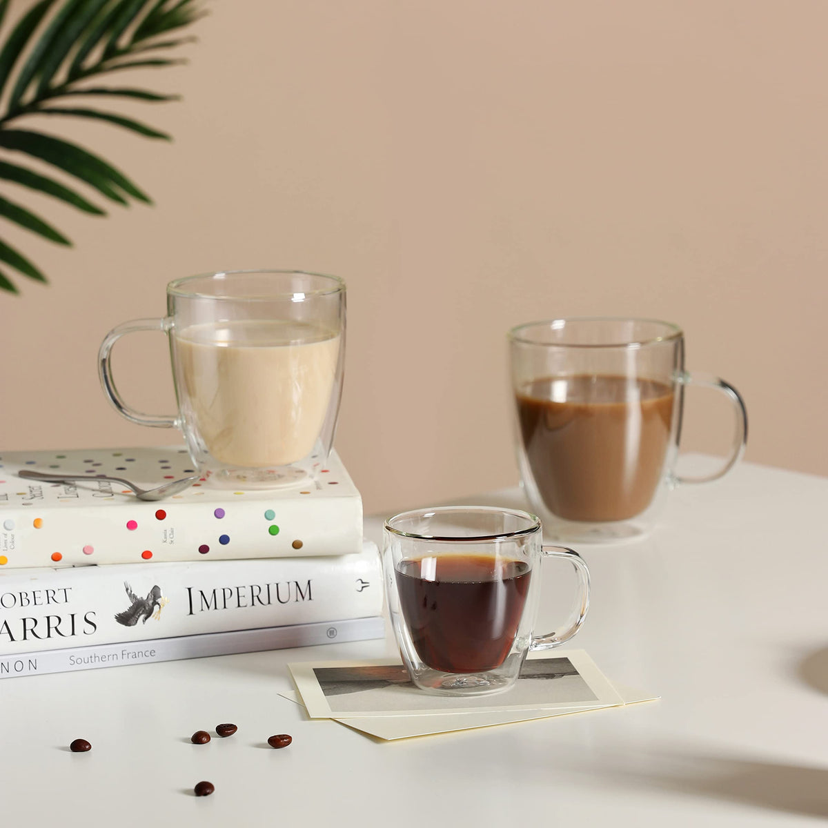 CNGLASS set of 2 mugs offers versatile everyday use.