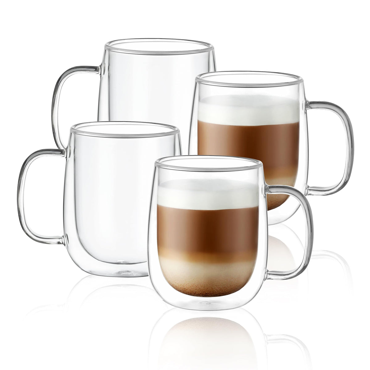 CNGLASS 12oz double-wall mug close-up showing heat retention