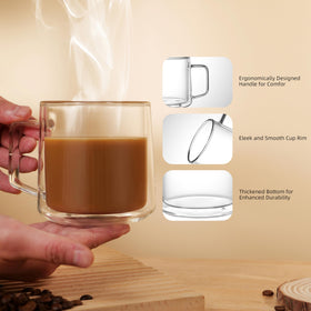 CNGLASS 15oz borosilicate glass close-up emphasizes elegance.