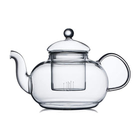 CNGLASS 338oz teapot with removable infuser for blooming tea