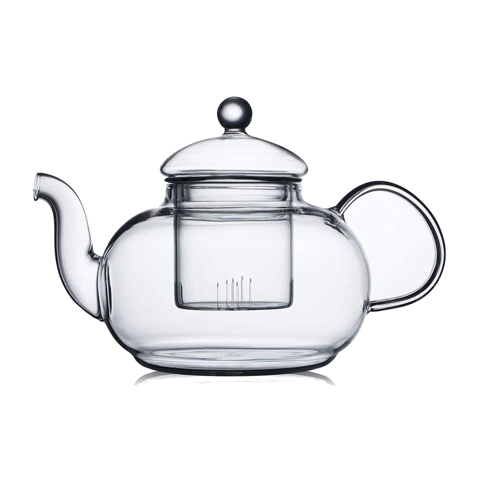 CNGLASS 338oz teapot with removable infuser for blooming tea