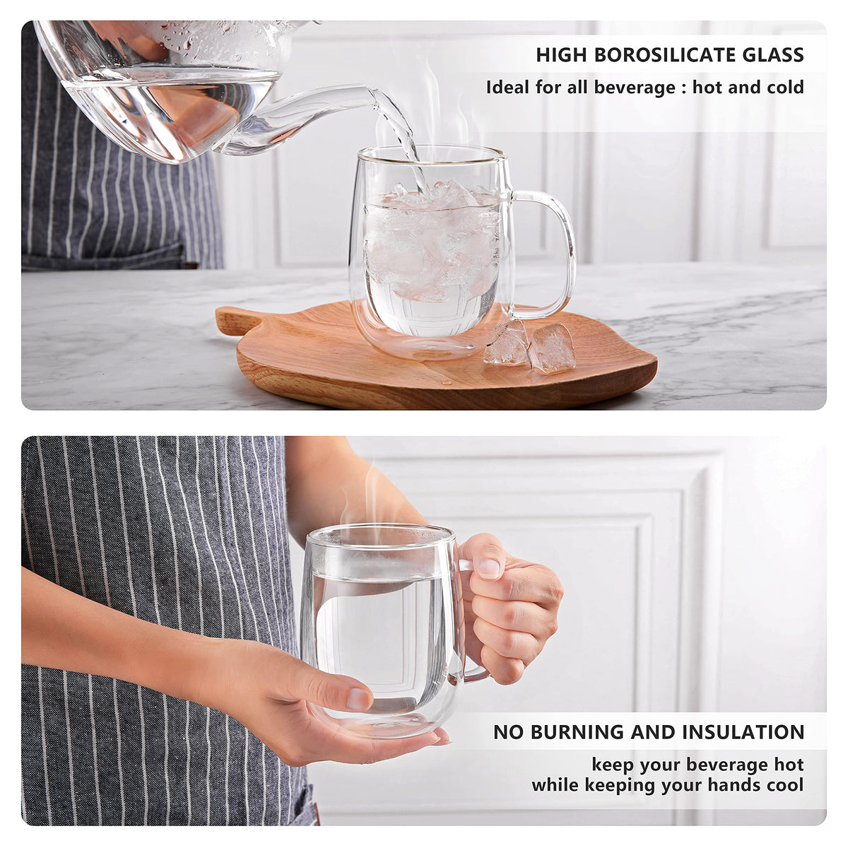 CNGLASS dishwasher and microwave safe mug for easy cleanup