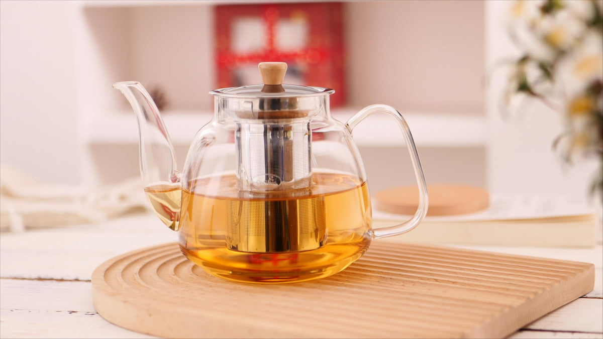 CNGLASS 1100ml capacity ideal for sharing tea with guests