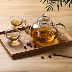 CNGLASS glass teapot gift set appeals to tea lovers at home or office