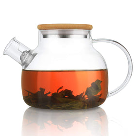 CNGlass glass teapot with stovetop safety for direct heating