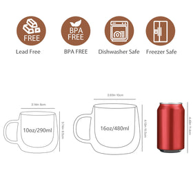 CNGLASS hand-blown borosilicate mug blends elegance with durability