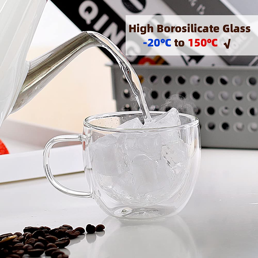 CNGLASS microwave and dishwasher-safe mug for easy cleanup.