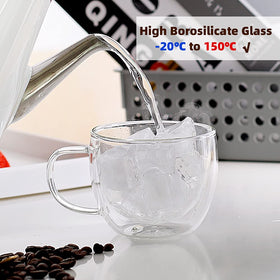 CNGLASS microwave and dishwasher-safe mug for easy cleanup.