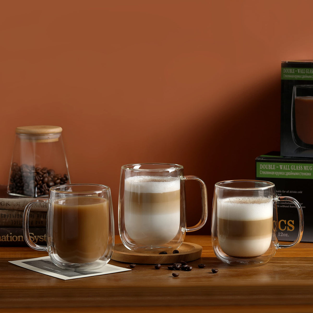 CNGLASS 12oz mug ideal for hot coffee or iced tea