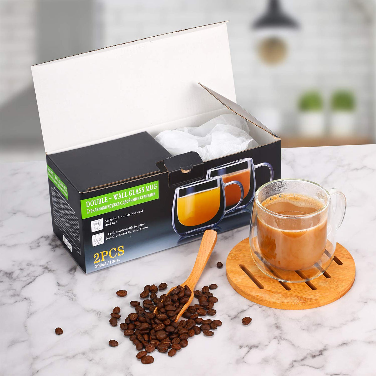 CNGLASS hot and cold beverage insulation demonstrates versatile use