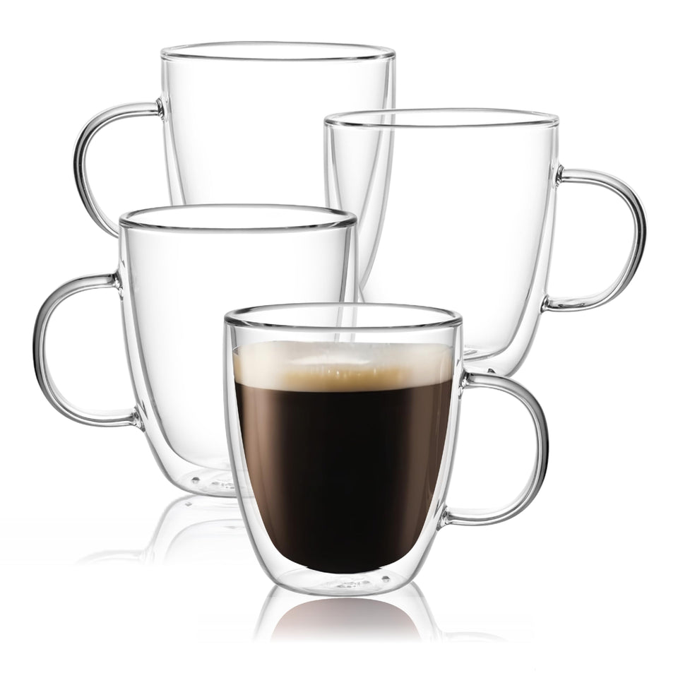 CNGLASS 17oz large double-walled mug with handle, keeps beverages hot while remaining cool to touch.