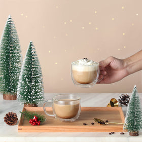 CNGLASS elegant clear mug with premium packaging.