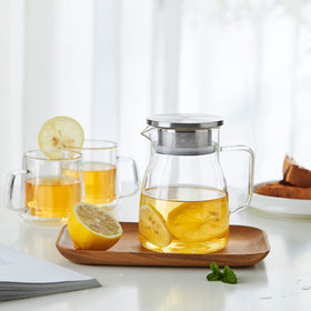 CNGLASS One-Touch Teapot enlarged handle for comfortable grip during use