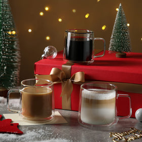 CNGLASS set of 2 mugs in a gift-ready box