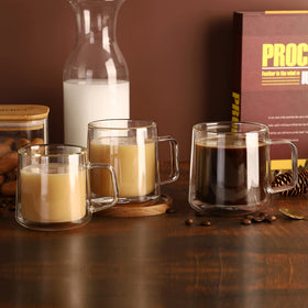 CNGLASS set of four mugs ideal for shared breakfasts and tea