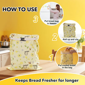 Cnkaite beeswax bread bag multipurpose design suitable for storage or travel