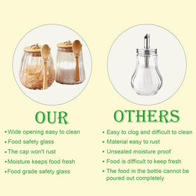 CNWSGEM sugar bowl 750 ml capacity for pantry storage