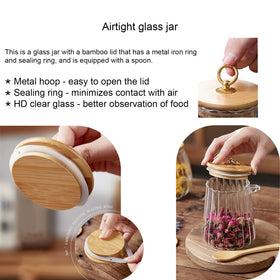 CNWSGEM sugar bowl transparent jar showing contents