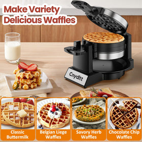 Cnydltt double waffle plates nonstick for quick release.