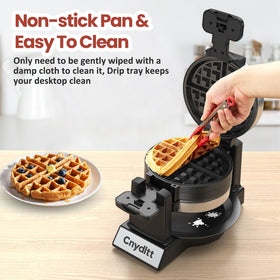 Cnydltt removable drip tray catches spills during cooking.