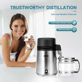 CO-Z 4L distiller auto-off safety feature at 302 F for worry-free operation