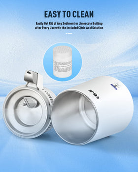CO-Z water distiller automatic shutoff for safe, hands-free operation.