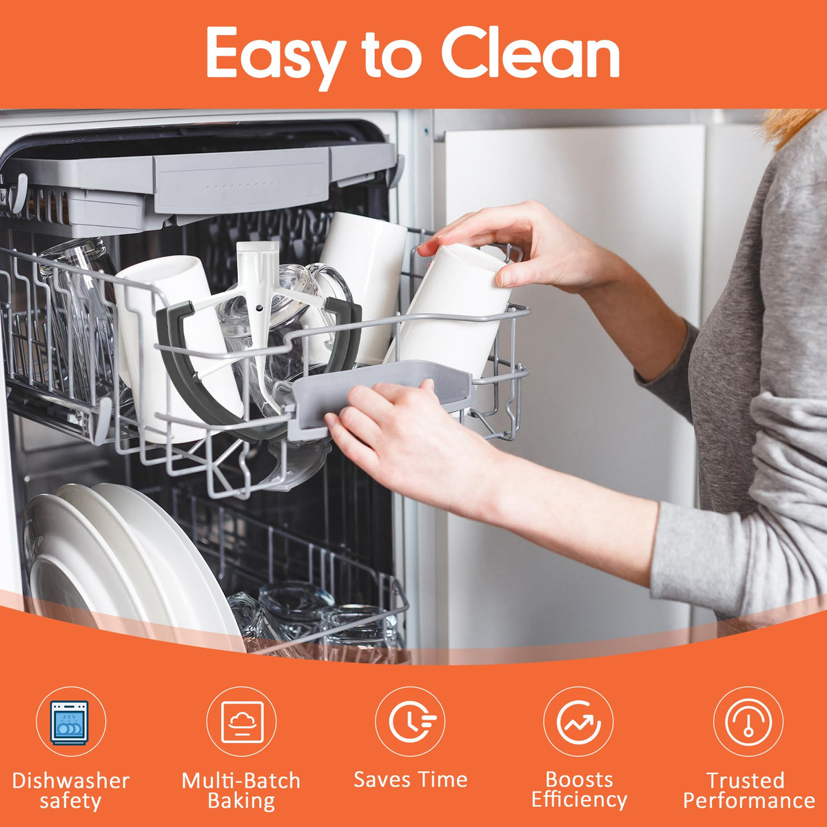 COADOW BPA-free materials ensure safe family baking.