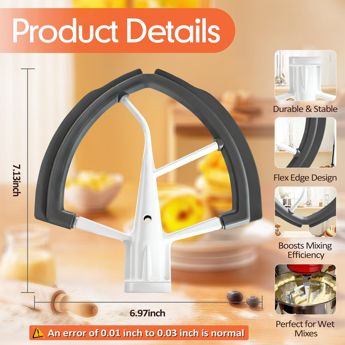COADOW non-stick coating cleans quickly and rinses away after mixing.