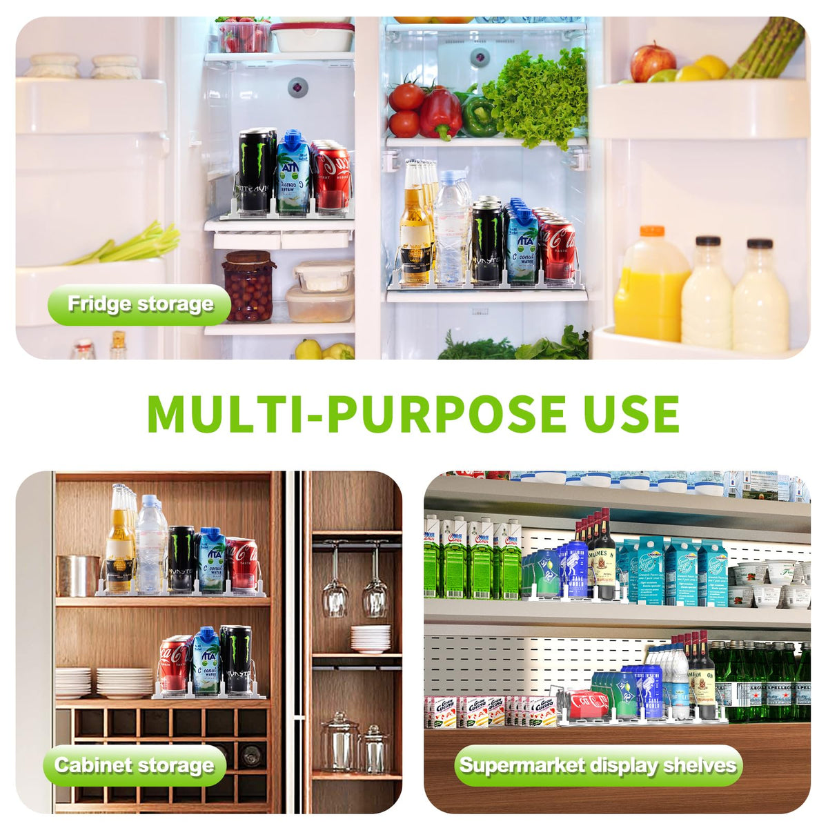 Coanto drink organizer with waterproof surface is easy to wipe clean after spills.
