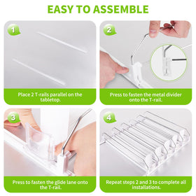 Coanto drink organizer with smooth waterproof surface for easy cleanup