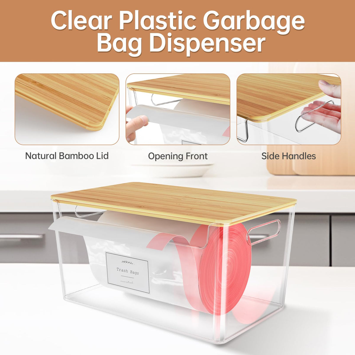 COAZEX clear design lets you see bag levels at a glance.