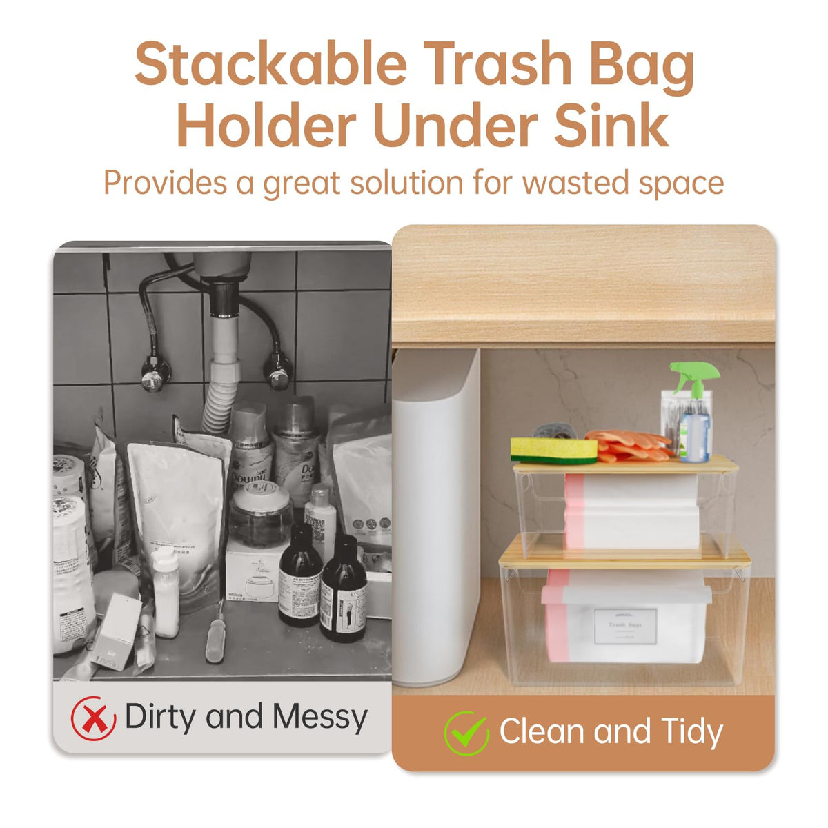 COAZEX versatile storage for kitchen, pantry, or laundry areas.