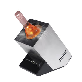 Cobalance electric wine chiller front view keeps wine ready at table