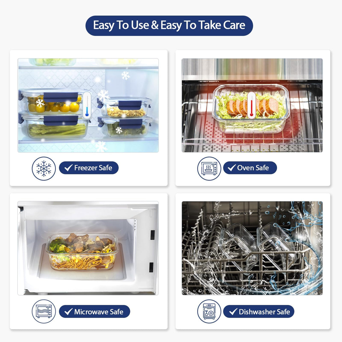 coccot BPA-free and lead-free glass keeps food storage chemical-free.