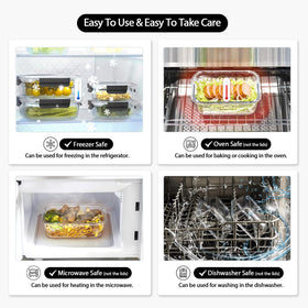 coccot dishwasher-safe glass; use without lids for heating