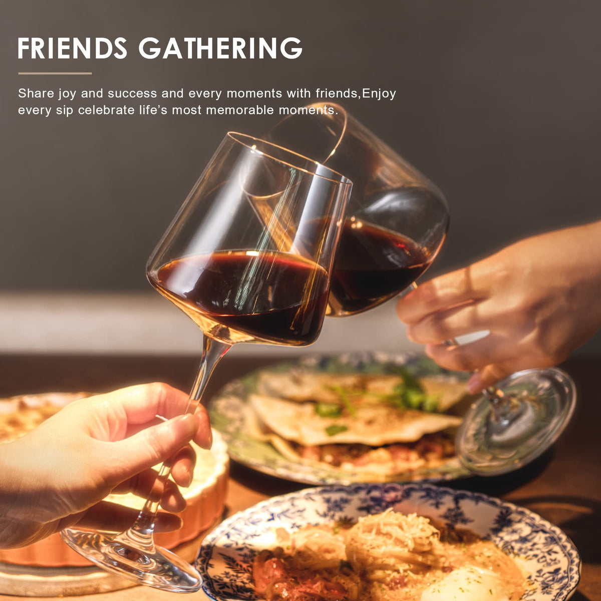 Coccot lead-free crystal glassware enhances clarity and presentation