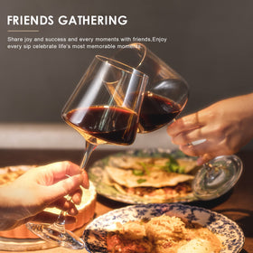 Coccot lead-free crystal glassware enhances clarity and presentation