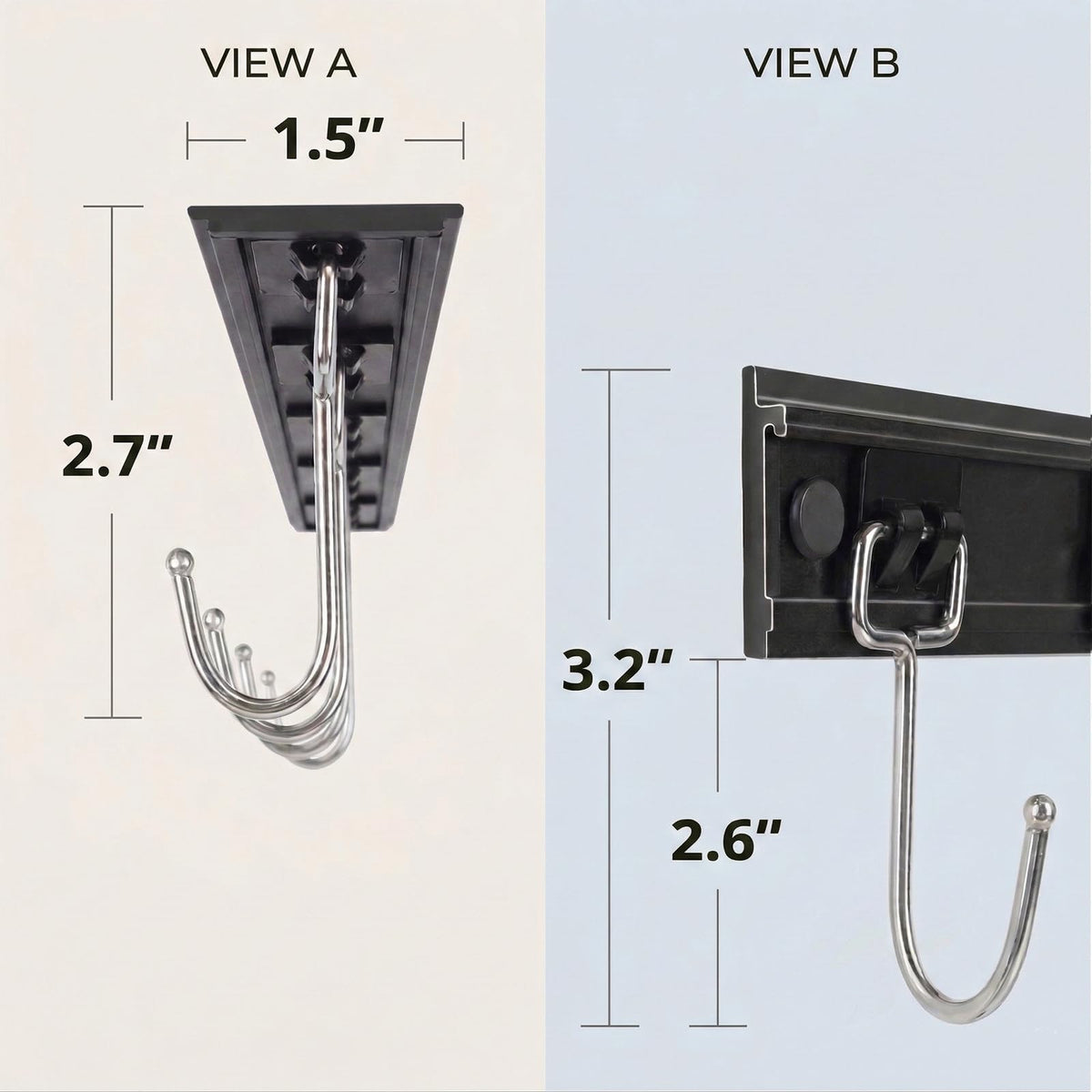 Cociat 11-inch mug holder rack displaying mugs and utensils within easy reach.