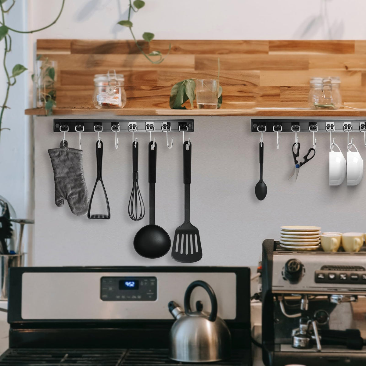 Cociat utensil rack garage organization helps declutter workspace.