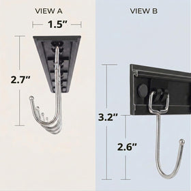 Cociat utensil rack under-cabinet installation demonstrates quick mounting options.