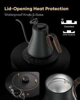 Cocinare stainless steel interior resists staining and delivers reliable performance day after day.