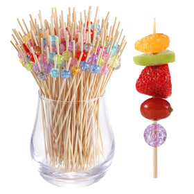 CockStixs color pearl picks decorate martinis and fruit garnishes