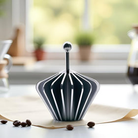 In-use Codale presser shown in pour-over setup for steady flow