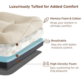 Codi memory foam top layer provides plush, balanced support.